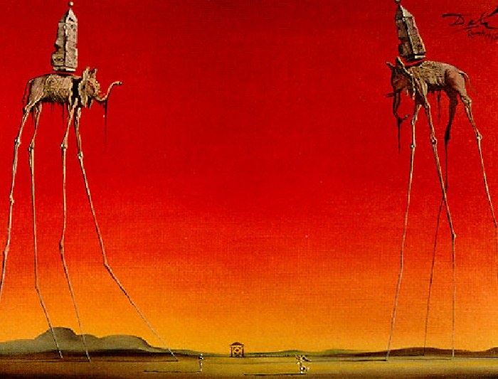 Salvador Dali Les Elephants